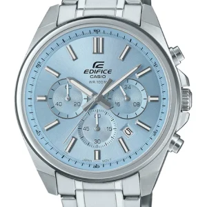 Casio Edifice EFV-650D-2B Blue Dial Stainless Steel Chronograph Watch