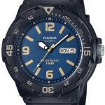 Casio MRW-200H-2B3 Analog Blue Dial Black Resin Sports Watch
