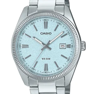 Casio MTP-1302DA-2A2 Ice Blue Dial Stainless Steel