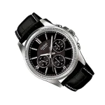 Casio MTP-1375L-1A Black Dial Leather