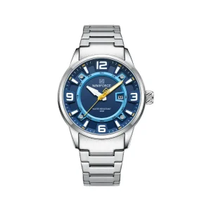 Naviforce NF8044 Silver Blue Dial
