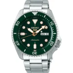 Seiko 5 Sports SRPD63K1 Automatic 42.5mm Green Dial with Rose Gold Accents Watch