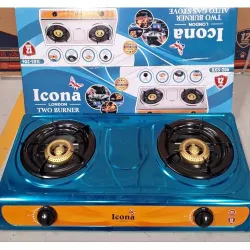 Icona ILGS-206 Stainless 2 Burner Table Top Cooker