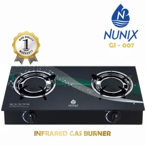 Nunix GI-007 Infrared 2 Burner Table Top Cooker